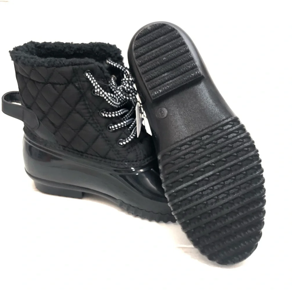 Sporto Sz 6 & 7 Duck Boot • Women’s Andie • Black • New